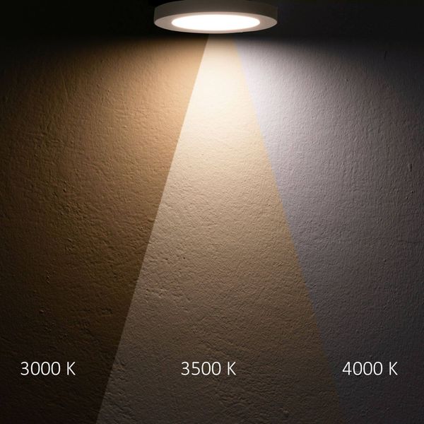 ISOLED LED Aufbau/Einbauleuchte Slim Flex, 6W, weiß, ColorSwitch 3000/3500/4000K