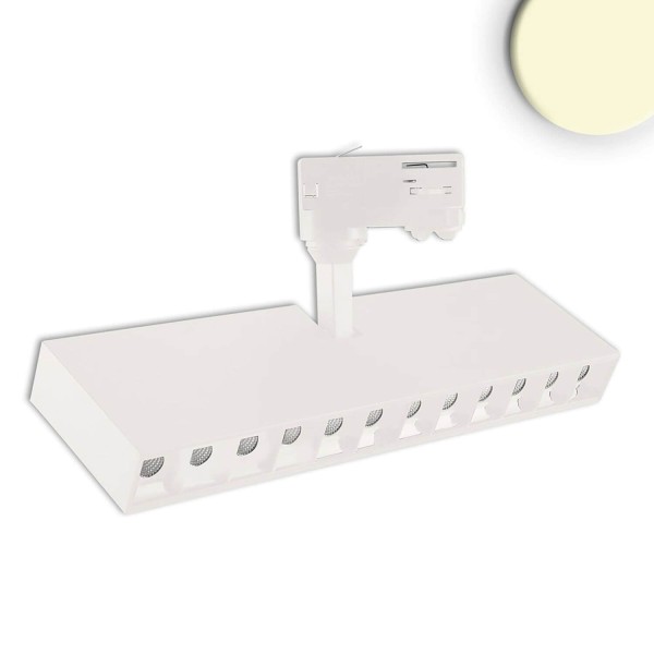 ISOLED 3-PH Raster-Schienen-Strahler, 35W, 45°, weiß matt, 3000K