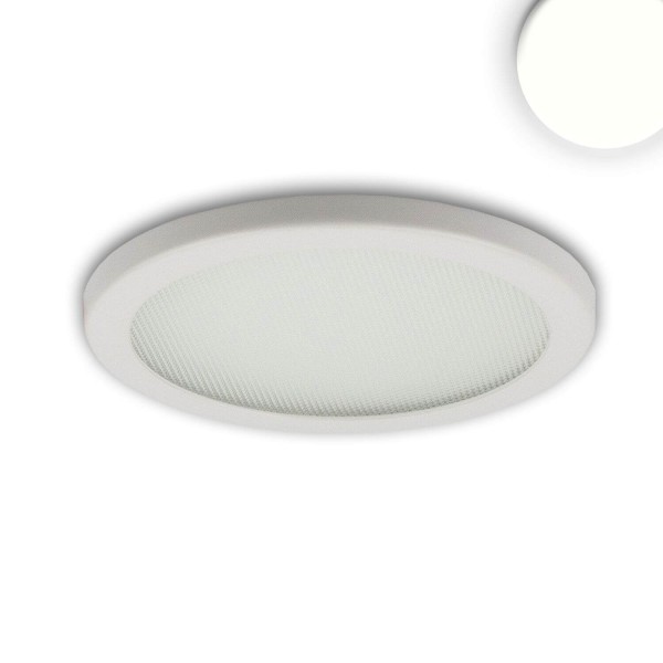 ISOLED LED Downlight Flex 8W, prismatisch, 120°, Lochausschnitt 50-100mm neutralweiß, dimmbar
