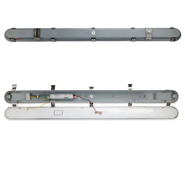 ISOLED LED Wannenleuchte 120cm IP65, Powerswitch 25-40W, Colorswitch 3000/4000/5000K