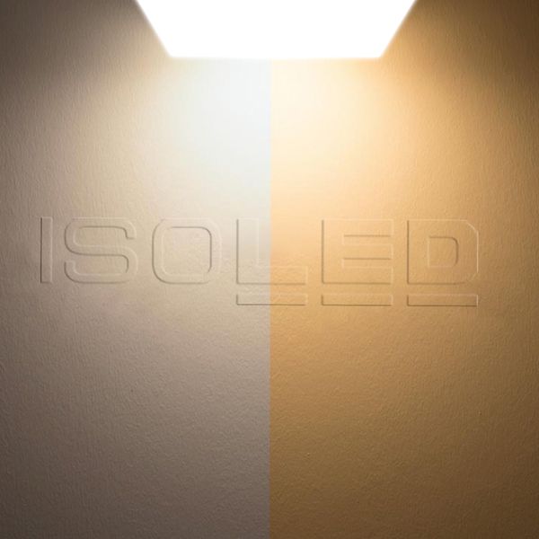 ISOLED LED Decken/Wandleuchte 24W, weiß, quadratisch, IP54, ColorSwitch 3000/4000K