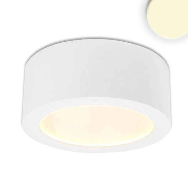 ISOLED LED Aufbauleuchte LUNA 8W, weiß, indirektes Licht, warmweiß, dimmbar