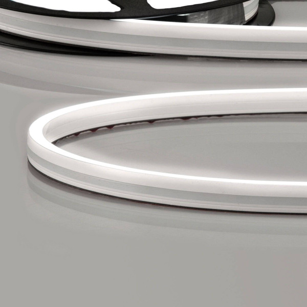 ISOLED LED Neon Flexband Streifen 6512, 24V, 14,4W, IP66, 4000K, 140 LED/m, inkl. Montageclips