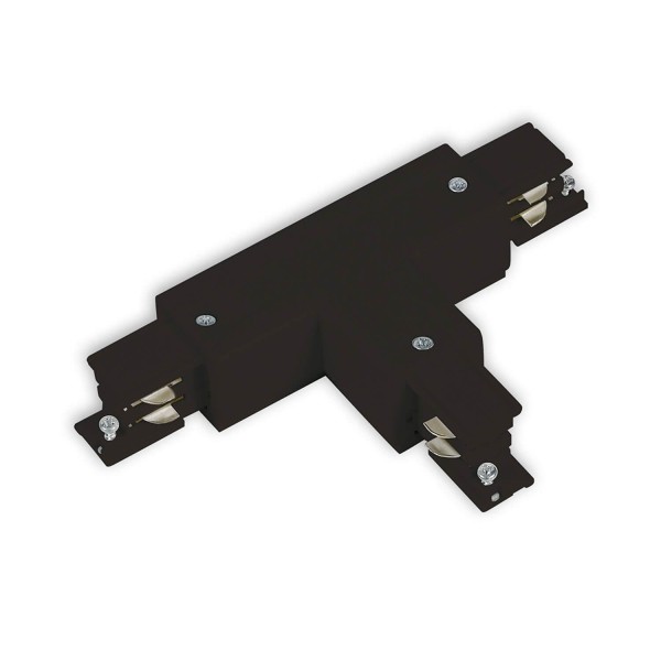 ISOLED 3-Phasen S1 T-Verbinder N-Leiter links, Schutzleiter rechts, schwarz