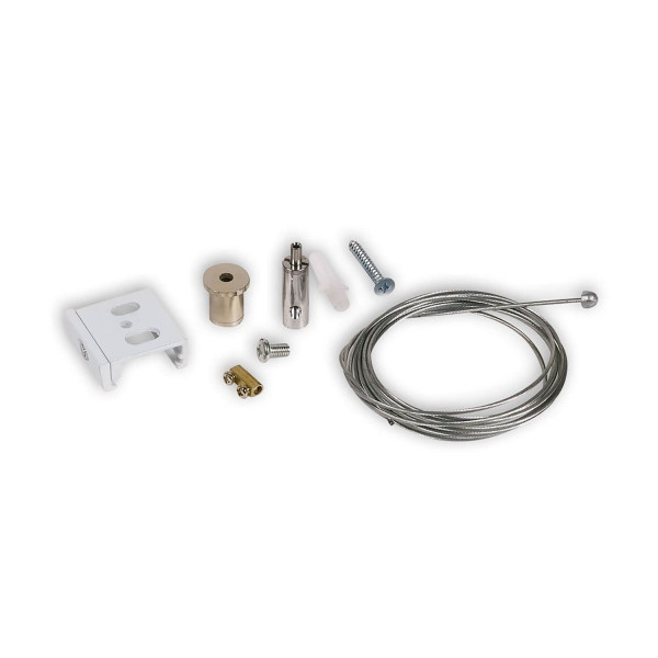 ISOLED 3-Phasen S1 Seilabhängung mit Rutschklemme, 10-200cm weiß