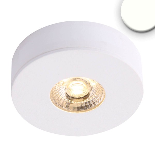 ISOLED LED Ein- und Unterbauleuchte MiniAMP weiß, 3W, 24V DC, neutralweiß, dimmbar