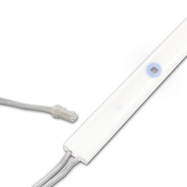 ISOLED LED UV-C MiniAMP Flexband Streifen 270nm, 12V DC, 3W, IP54, 58cm, weiß, eins. Kabel + maleAMP, 12 LED/m