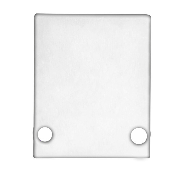 ISOLED Endkappe EC89W Aluminium weiß RAL 9003 für Profil HIDE SINGLE inkl. Schrauben
