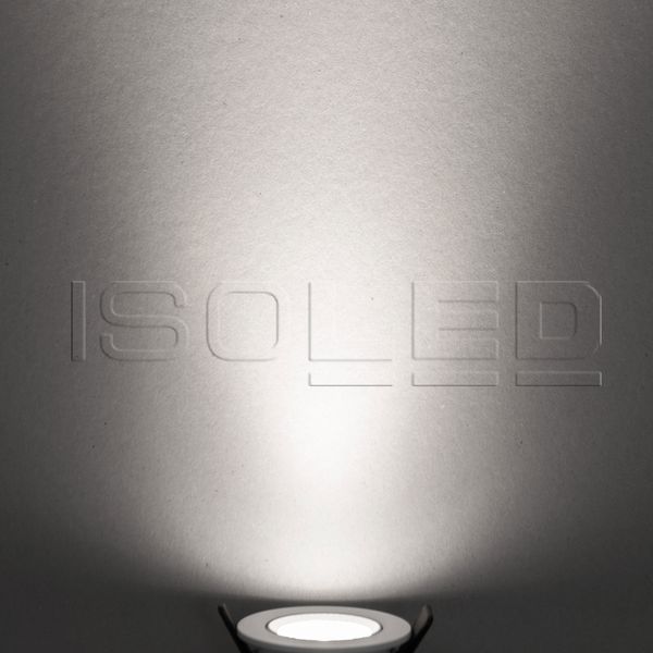 ISOLED LED Einbauleuchte Slim68 schwarz, rund, 9W, neutralweiß, dimmbar