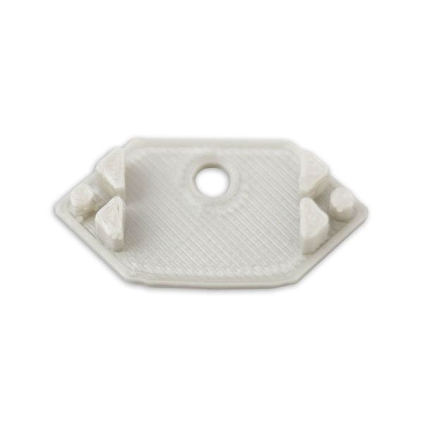 ISOLED Endkappe E207 für LED Fliesenprofil Inneneck, mit Kabeldurchführung, 1STK