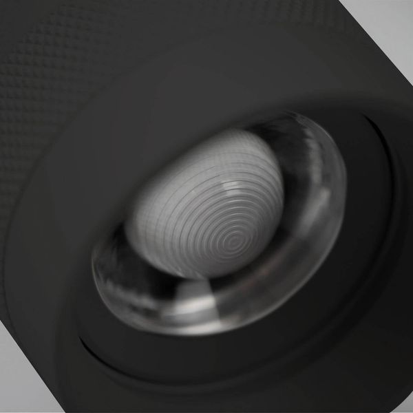 ISOLED 3-PH Schienen-Strahler fokussierbar, 24W, 20°-55°, schwarz matt, 3000K