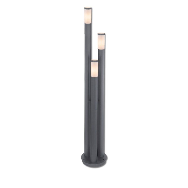 ISOLED Pollerleuchte 1700 anthrazit, IP44, 3x E27 Fassung