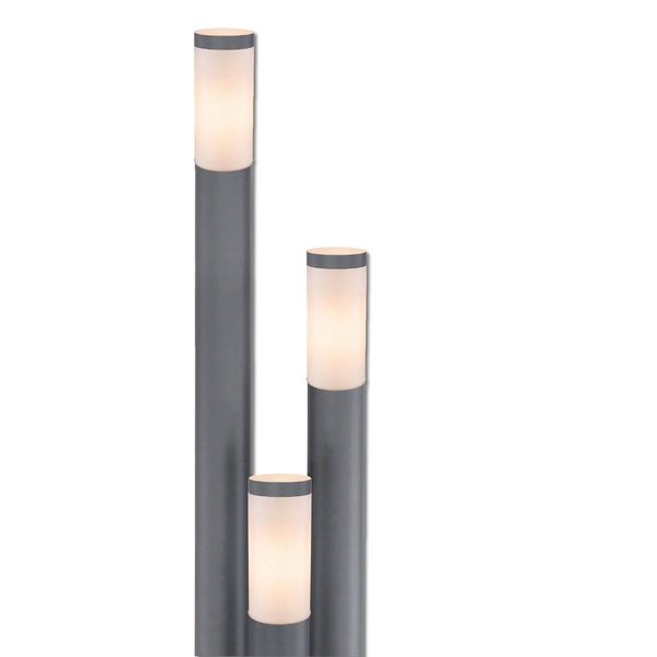 ISOLED Pollerleuchte 1700 anthrazit, IP44, 3x E27 Fassung