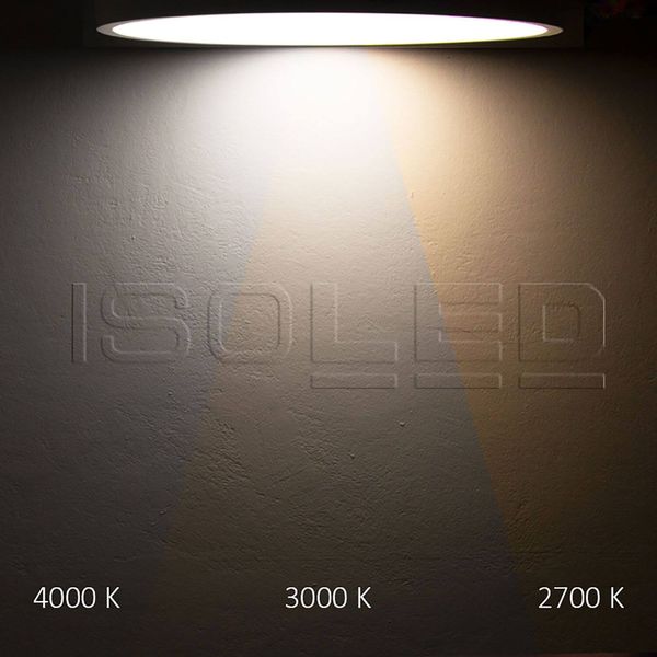 ISOLED LED Deckenleuchte PRO weiß, 36W, rund, 500mm, ColorSwitch 2700/3000/4000K, dimmbar