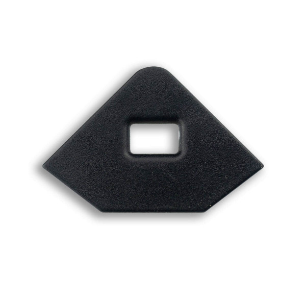 ISOLED Endkappe EC97 schwarz für Profil CORNER11n mit Kabeldurchführung, 1 STK