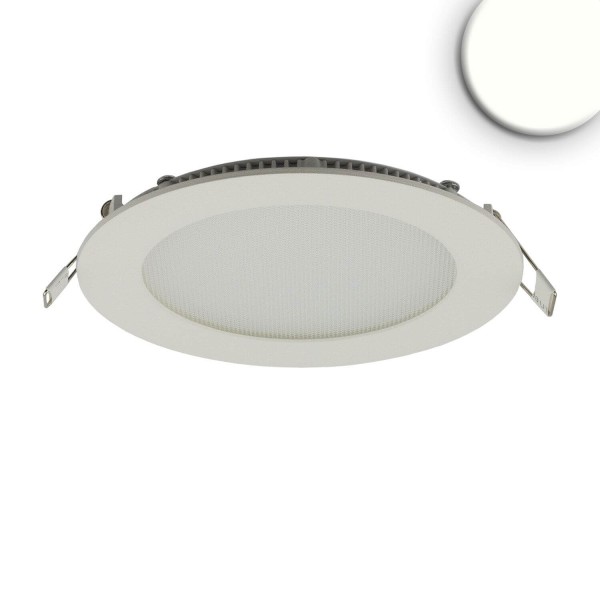 ISOLED LED Downlight, 9W, rund, ultraflach, blendungsreduziert, weiß, neutralweiß, dimmbar CRI90