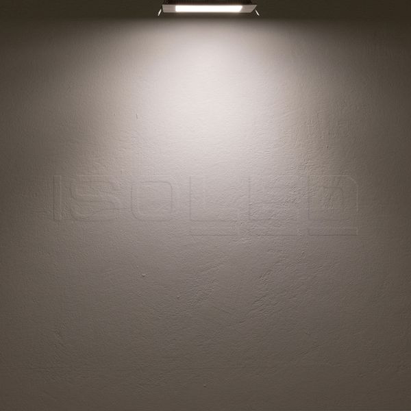 ISOLED LED Downlight, 9W, eckig, ultraflach, blendungsreduziert, weiß, neutralweiß, dimmbar CRI90
