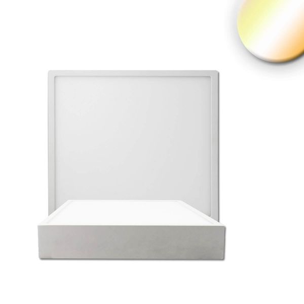 ISOLED LED Deckenleuchte PRO weiß, 8W, 120x120mm, ColorSwitch 2700/3000/4000K, dimmbar
