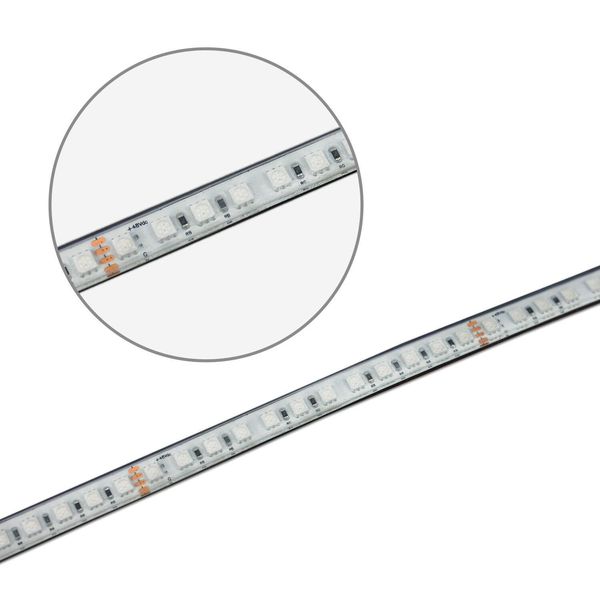 ISOLED LED AQUA RGB 48V Flexband Streifen, 14,4W, IP68, 20m Rolle, 96 LED/m