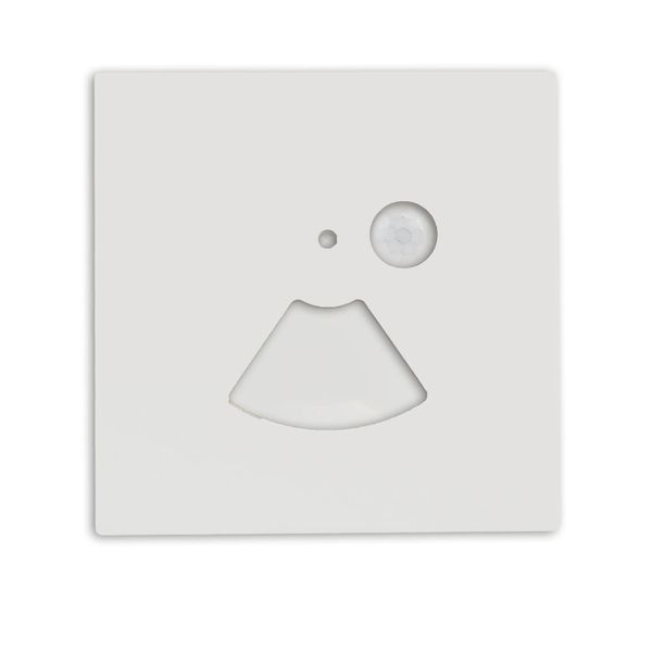ISOLED Cover Aluminium eckig weiß, für Wandeinbauleuchte Sys-Wall68 mit PIR Sensor, 3x86x86mm