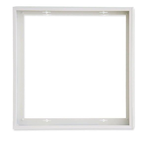 ISOLED Aufbaurahmen weiß RAL 9016, Höhe 5cm, für LED Panels 625x625, steckbare Schnellmontage