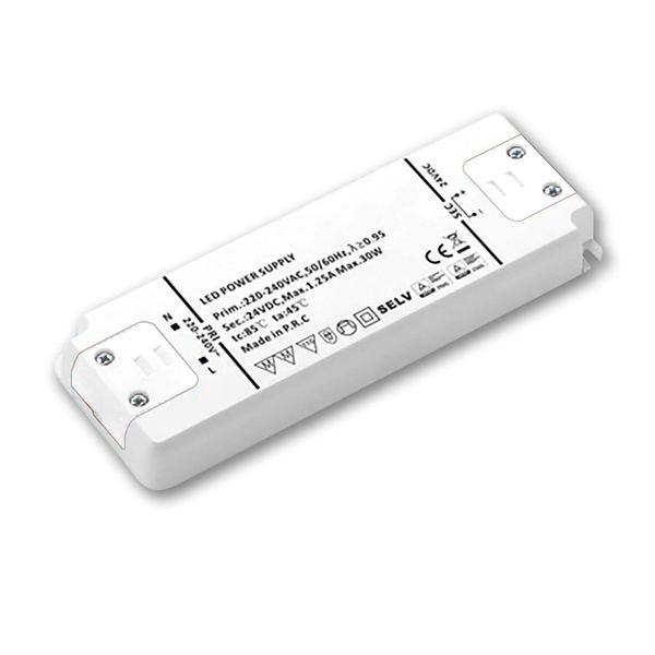 ISOLED LED Trafo 24V/DC, 0-30W, ultraflach, SELV, MM