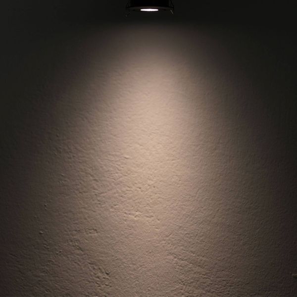 ISOLED LED Einbauleuchte MiniAMP schwarz, 3W, 12V DC, warmweiß, dimmbar, 100cm Kabel