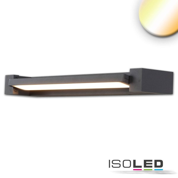 ISOLED LED Wandlampe schwenkbar, 20W, schwarz, ColorSwitch 2700/3000/4000K