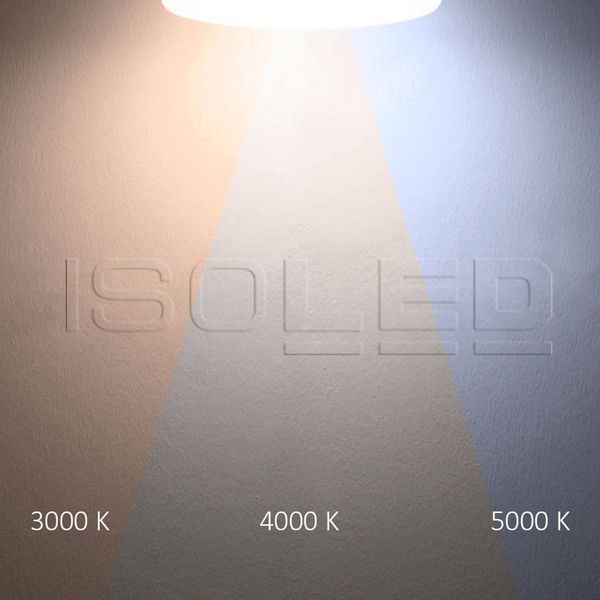 ISOLED LED Decken/Wandleuchte 18W, weiß, IP54, ColorSwitch 3000/4000/5000K
