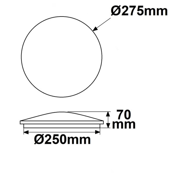 Isoled LED Decken/Wandleuchte 18W, weiß, IP54, mit Bew.Sensor+Notlichtfunktion, ColorSwitch 3000/4000/5000K 115691