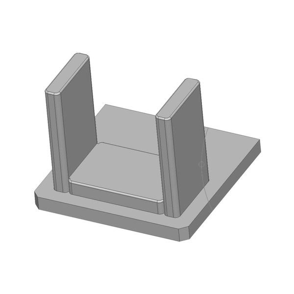 ISOLED Endkappe EC218 für LED Fliesenprofil UP8