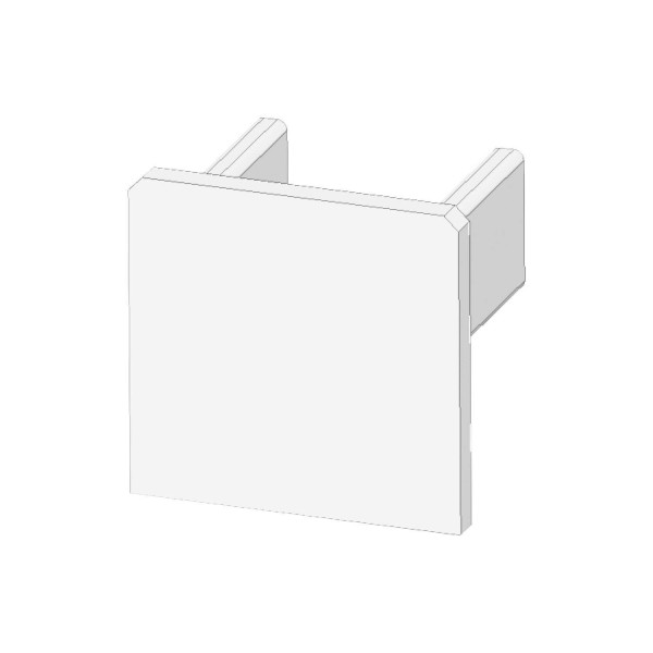 ISOLED Endkappe EC218 weiß für LED Fliesenprofil UP8