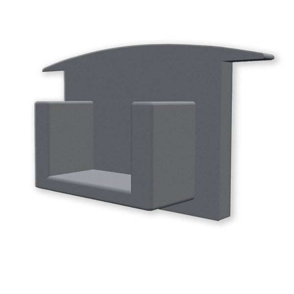 ISOLED Endkappe EC227 für Profil MAXI-EB V2, grau, gerade, 1 STK
