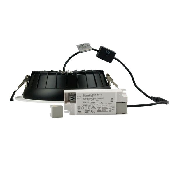 ISOLED LED Downlight Reflektor 12W, 60°, 150lm/W, UGR19, Colorswitch 3000/4000/6000K, dimmbar