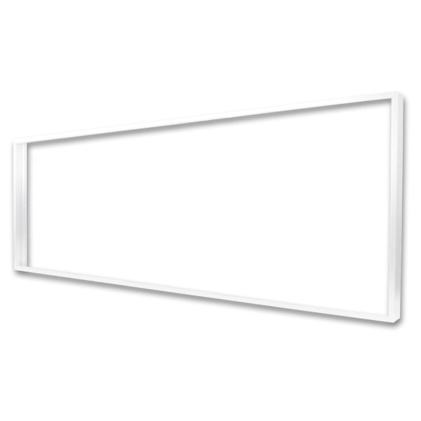 ISOLED Aufbaurahmen weiß RAL 9016, Höhe 5cm, für LED Panels 308x1550, steckbare Schnellmontage