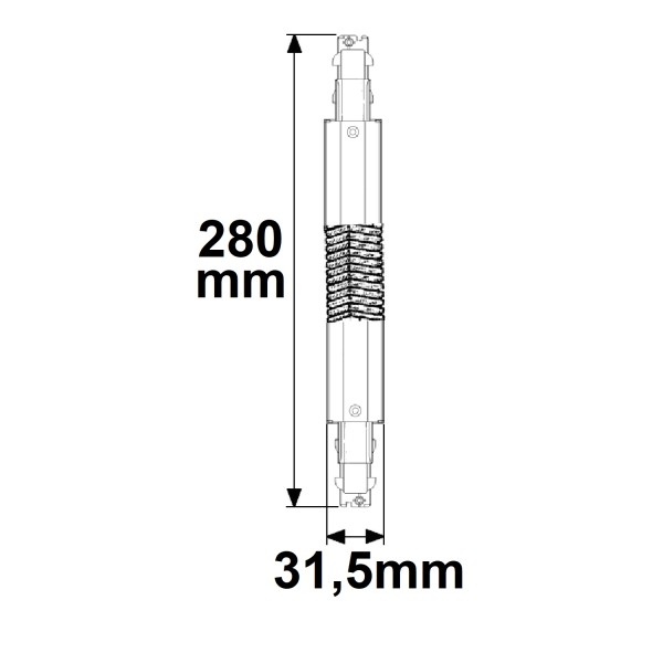 ISOLED 3-Phasen DALI Flex-Verbinder, schwarz