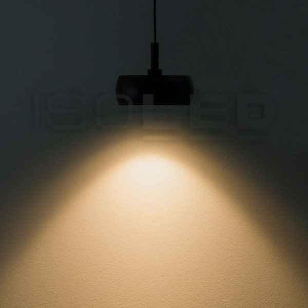 ISOLED Track48 Hängeleuchte Circle 8W, 45°, 48V DC, schwarz, 3000K