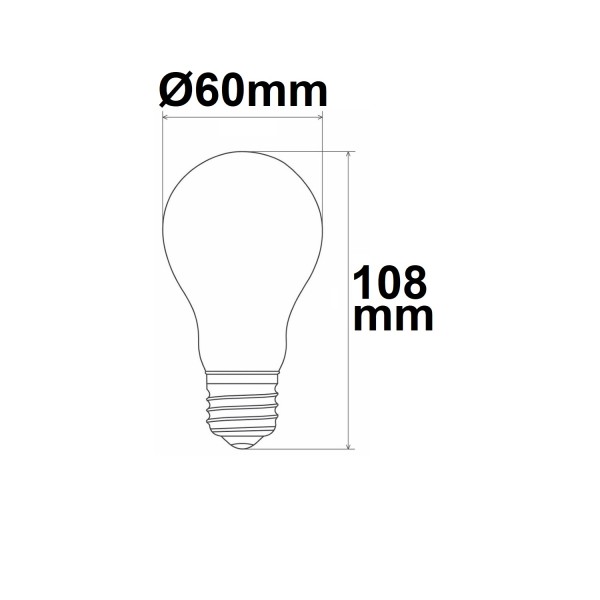 ISOLED E27 LED Lampe A60, 4W, klar, 215 lm/W, warmweiß