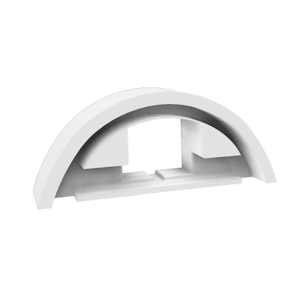 Isoled Endkappe für LED T5/T8 Umrüstplatine inkl. Abdeckung COVER69 mit Kabeldurchführung 116388