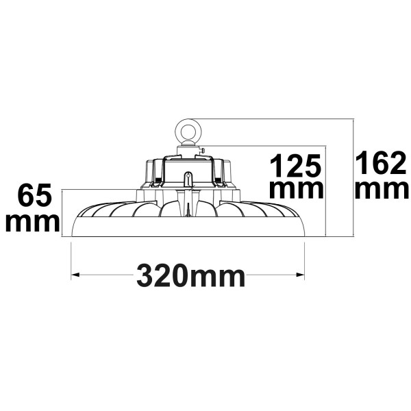 ISOLED LED Hallenleuchte FL2 Powerswitch, IK10, IP65, neutralweiß, 120°, 1-10V dimmbar 116422