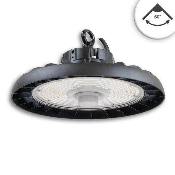 Isoled LED Hallenleuchte FL2, PowerSwitch 120W/150W/200W, 60°, IK10, IP65, 1-10V dimmbar, neutralweiß 116426