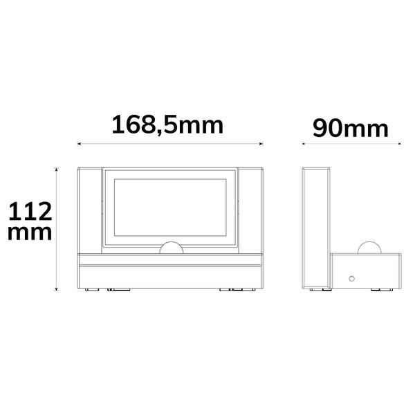 Isoled LED Wandleuchte mit einstellbarem PIR Bewegungs-/Helligkeitssensor, 12W, IP65, schwenkbar, warmweiß 116599