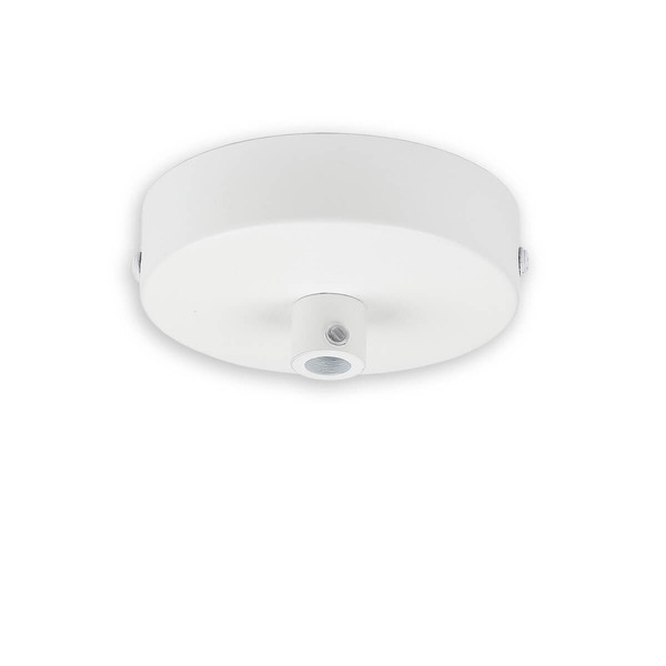 Isoled Deckenbaldachin rund, weiß, für Kabel mit bis zu max. 9,8mm Manteldurchm. 116605