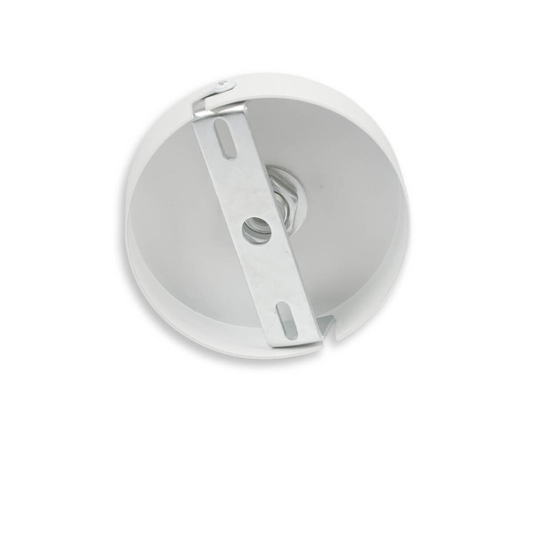 Isoled Deckenbaldachin rund, weiß, für Kabel mit bis zu max. 9,8mm Manteldurchm. 116605