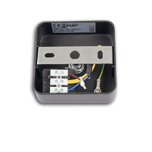 Isoled Wand-/Deckenleuchte GU10 Single, IP20, schwarz, mit Ein/Aus- Schalter, exkl. Leuchtmittel 116608