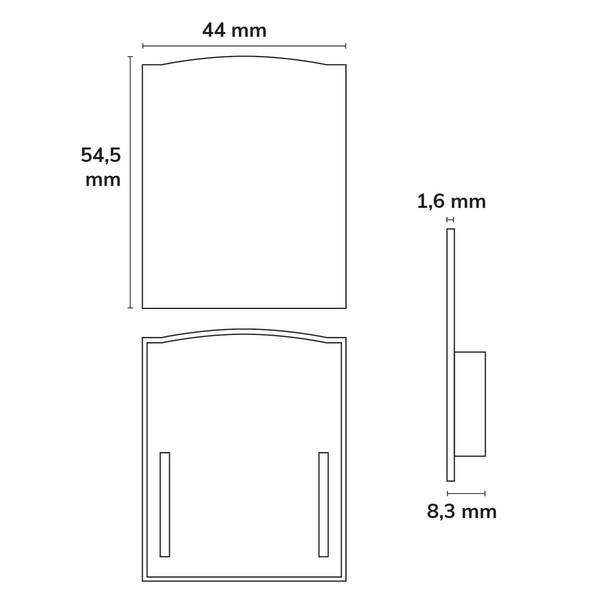 Isoled Endkappe EC114 weiß für LAMP30 V1+V2, 2 Stück, mit Lichtfalle 116630