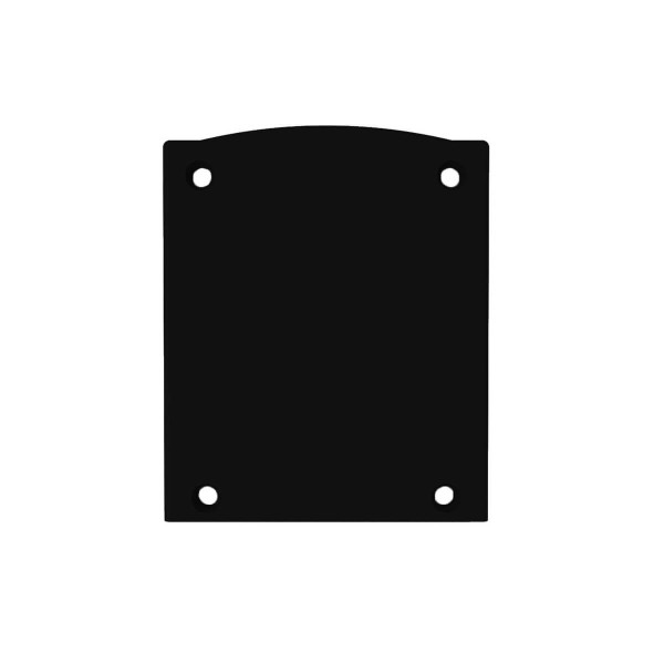 Isoled Endkappe EC116 Alu schwarz für LAMP30 V1+V2, Halbrund, 2 STK, inkl. Schrauben 116645