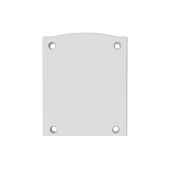 Isoled Endkappe EC116 Alu weiß für LAMP30 V1+V2, Halbrund, 2 STK, inkl. Schrauben 116646