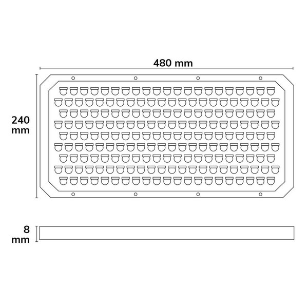 Isoled Austauschlinse für Flutlicht LW 100x60° 116657