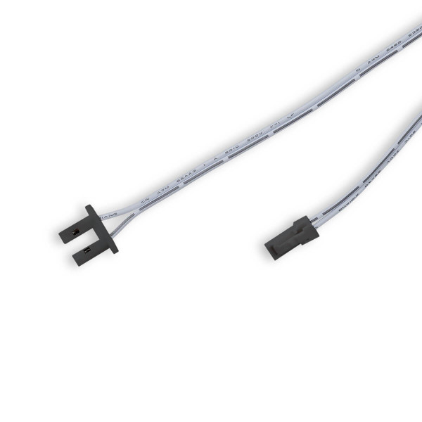 Isoled Endkappe schwarz für Surf12 Flat mit Einspeiser FC-Flexband, 50cm Kabel+MiniAmp-Stecker, max. 3A 116663
